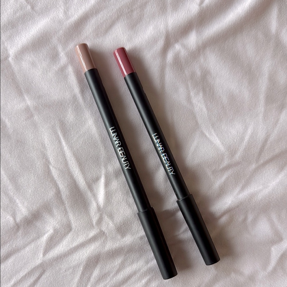 Lunar beauty lip pencils doodle and blushing
